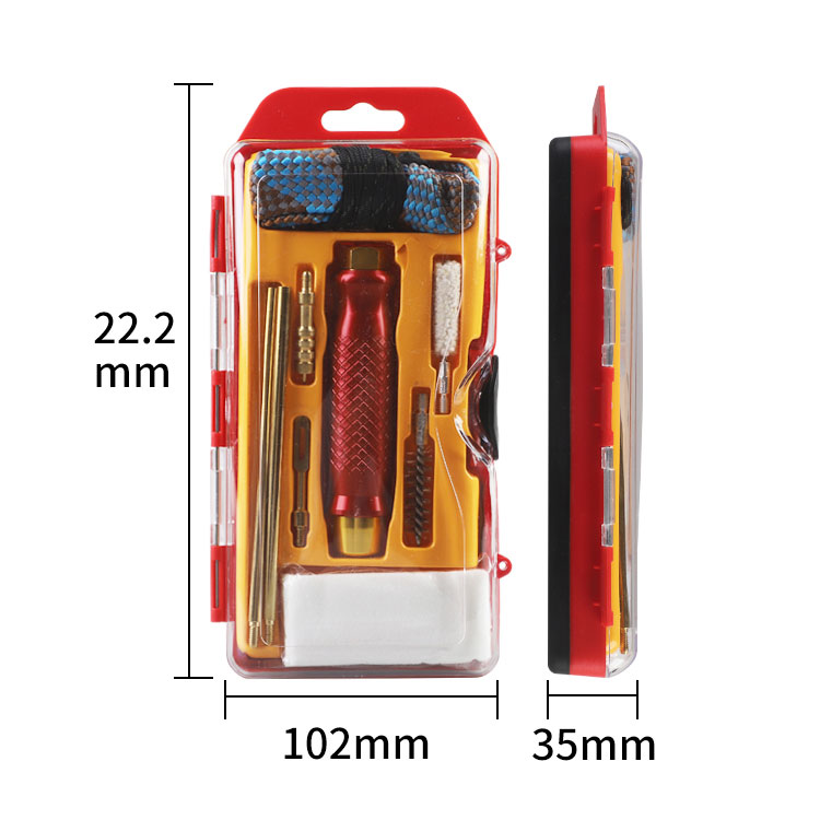 .357 Kaliber Handgun Cleaning Kit karo Aluminium Case